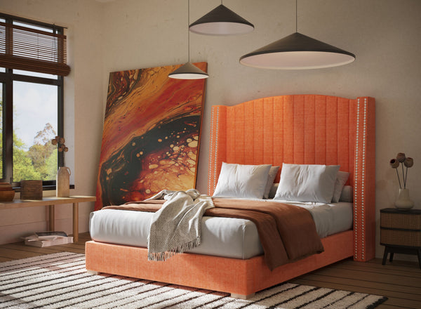 Orange deals king bed